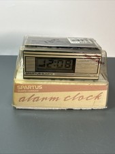 Vintage Spartus Electronic Digital Alarm Clock, Model Tech No. 1150, Red Lens — listing 6