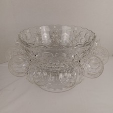 Vintage Depression Glass Punch/Tea Cup in Bubble/Thumbprint Pattern — listing 2