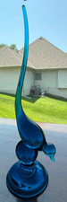 Viking Glass Bluenique Figural Bird Trinket Dish / Candy Dish A different name or logo — listing 4
