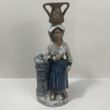 Borghini Lacrima Christi Figural Wine Decanter Bottle Man Smoking Pipe — listing 5