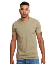 Short-Sleeve Crewneck T-Shirt, Olive/Taupe — listing 2