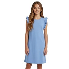 The Beaufort Bonnet Company Baby Girl Peter Pan Collar Dress, Blue Bow & Rose Floral Print, Size 1-3M — listing 2