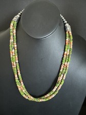 Sterling Silver Multi-Strand Beaded Bracelet with Slide Clasp — listing 3