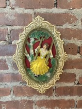 Vintage Chalkware Girl Figurine with Dog and Hand-Painted Dress — listing 6