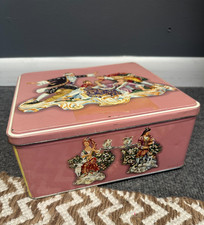 Antique Huntley & Palmers 'Sweet Assorted Biscuits' Lithographed Tin Box with Royal Warrant — listing 6