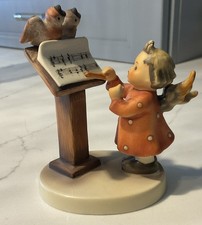 Hummel "Bird Duet" Angel Conductor Figurine at Music Stand — listing 4