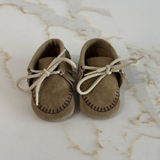 Baby Leather Moccasins with Football Print, Soft-Sole Crib Shoes — listing 6
