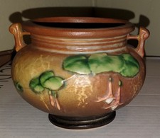 Roseville Pottery Fuchsia Pattern Blue Jardiniere — listing 5