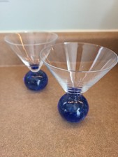Ball-Stem Martini / Cocktail Glass with Bronze Sphere Base
