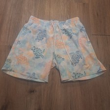 Free Planet Men's Tropical Palm Print Swim Trunks, Size Small — listing 2