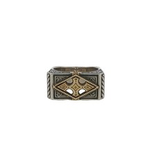 Konstantino Sterling Silver & 18K Gold Quatrefoil Statement Ring, listing 3