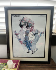Vogue Magazine Cover Reproduction Print - Early December 1917, Helen Dryden 'Lady in the Moon' — listing 4