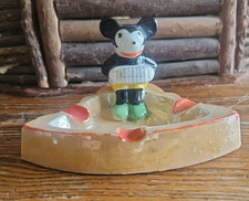 Vintage Disney Mickey Mouse Bisque Porcelain Figurines, Doctor & Winter Skier, Set of 2 — listing 5