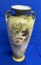 Victorian-Style Hand-Painted Porcelain Ewer Pitcher with Floral Decoration and Gilt Accents — listing 6