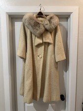 Vintage Lilli Ann Paris Black Wool Mohair Blend Swing Coat, listing 2