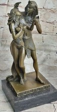 Art Deco Cast Metal Nude Figural Boudoir Lamp with Red Glass Panel — listing 3