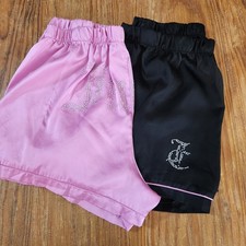 Juicy Couture Satin Sleep Shorts Burgundy Logo Waistband — listing 2