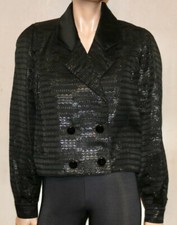 Courrèges Hooded Bench Coat, Black, Sherpa-Lined, Size 160A — listing 2