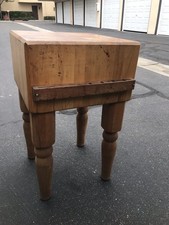 Antique Turned-Leg Farmhouse Work Table / Kitchen Table — listing 3