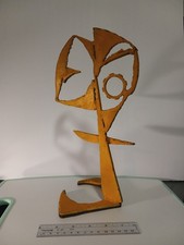 Abstract Welded Steel Sculpture, Signed CWT Janesville WI — listing 4