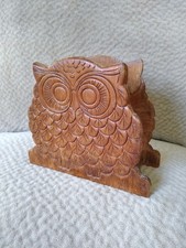 Vintage Cast Metal Owl Figural Napkin Holder / Letter Holder — listing 6