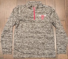 NBA UNK Chicago Bulls Net-Dri Quarter-Zip Pullover, Men's Medium — listing 2