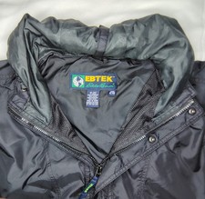 EBTEK Eddie Bauer Men's Black Ripstop Nylon Hooded Windbreaker Jacket, Size XXL — listing 4