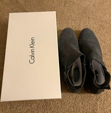 Calvin Klein Gray Suede Pointed-Toe Pumps, Women's — listing 4