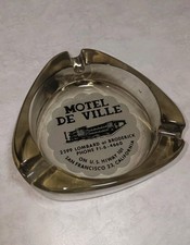 Vintage Smoke Black Glass Diamond-Shaped Triangle Dish / Ashtray, 5" x 3.75" — listing 2