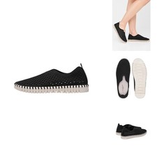 Ilse Jacobsen Hornbæk Tulip Laser-Cut Slip-On Flat, Navy, Women's EU 41 / US 10.5 — listing 3