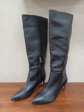 Calvin Klein Garray Knee-High Pointed-Toe Kitten Heel Boots, Light Brown, Size 9.5 M — listing 2