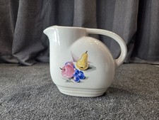 Edwin M. Knowles Mid-Century Restaurant Ware Individual Creamer with Yellow & Brown Atomic Design — listing 4