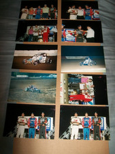 Handmade Wooden Photo Clock with Sprint Car Racing Image (#140 Van Hastings) — listing 2