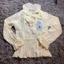 1960s Floral Twill Bellbottoms - Yellow, White & Olive Flower Power Print, Size 16 (28" Waist) — listing 2