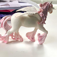 Pegasus Winged Horse Plastic Toy Figure (Cream & Blue) McDonald's or Burger King Happy Meal mar — listing 4