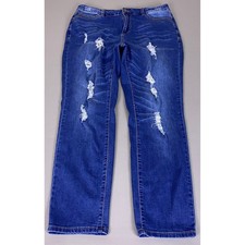 Chic Soul Plus Size Dark Wash Skinny Jeans, Size 24