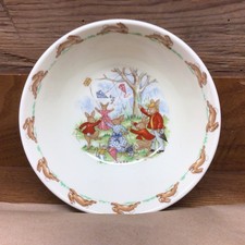 Royal Doulton Bunnykins Children's Cereal Bowl - Kite Flying Scene — listing 5