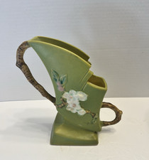 Roseville Pottery Apple Blossom Blue Two-Handled Jardiniere — listing 5
