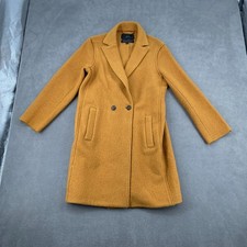 J.Crew Women's Oatmeal Wool-Blend Asymmetric Zip Funnel-Neck Coat, Size 8