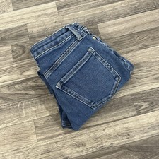 LC Lauren Conrad Women's Light Wash Distressed Denim Trucker Jacket, Size M — listing 3