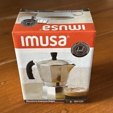 IMUSA Aluminum Stovetop Espresso Moka Pot 3-cup