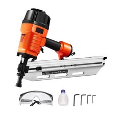 Pneumatic 3-in-1 Adjustable Angle Framing Nailer (21°/28°/34°), Full Head, Air-Powered — listing 2