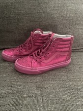 Vans Sk8-Hi Kids Rose Gold Satin & Tulle High-Top Sneakers, US Kids 1.0 — listing 2