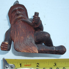 Set of Three Hand-Carved Wooden Relief Figural Panels (Bearded Elders / Saints) — listing 4