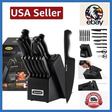 McCook 15-Piece German Forged Stainless Steel Knife Block Set — listing 4