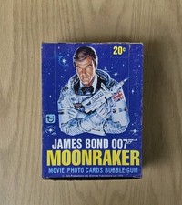 1979 Topps James Bond 007 Moonraker Movie Photo Cards Wax Box (Empty Display Box) — listing 2