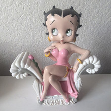 Vandor Betty Boop Figural Teapot - Betty Reclining on Pink Armchair with Pudgy Dog Finial — listing 2