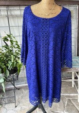 Alfani White Crochet Lace Scalloped-Hem Tunic Top, Size 1X — listing 6