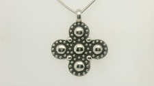 James Avery Retired Sterling Silver Greek Key Pendant and Earrings Set — listing 4