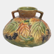Roseville Pottery Blackberry Two-Handled Vase 575-8 — listing 6